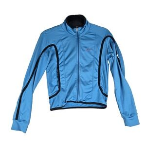 Nike Jacket Women's XS Blue VTG Y2K 00s Black Tag‎ Full Zip Active Yoga Dri Fit